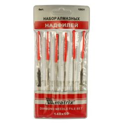 Набор надфилей  140мм,  6шт  MATRIX