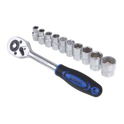 Набор торцевых головок   11 предм  РОКОТ  (головки и трещётка 1/2")