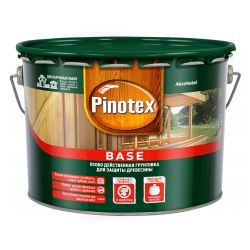 Состав защитный б/цв алкид грунт   9,0л  PINOTEX Base