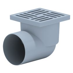 Трап 110 угловой пласт. 150х150мм гидрозатвор  АНИПЛАСТ