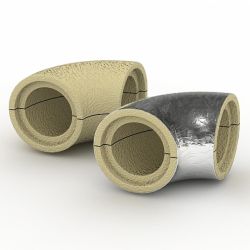 Отвод ППУ    57/40мм фольгированный 2х90*