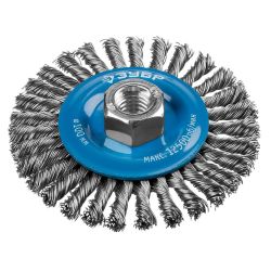 Щетка дисковая крученая для УШМ 100мм (пров. 0,5мм) гайка М14  ЗУБР Профи