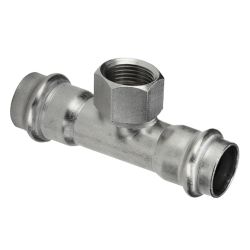 Тройник 28 - 1 " ВР пресс, нерж  VALTEC