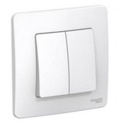 Выключатель 2-ый с/п  SCHNEIDER ELECTRIC BLANCA Белый