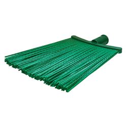 Метла синтетическая плоская, с черенком большая (Павлово)