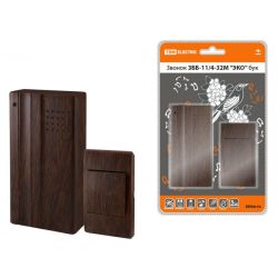 Звонок беспровод 32 мелодии,(2х1,5VAА) "ЭКО" бук ЗББ-Н-11/4-32М  TDM