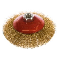 Щетка коническая крученая для УШМ 125мм (пров. 0,5мм)  РемоКолор