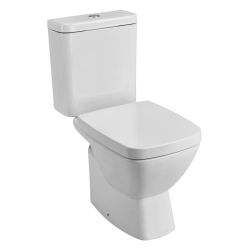 Унитаз белый НЕО компакт, сиденье дюропласт, микролифт 650х370х790  SANTEK