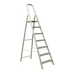 Стремянка 7 ступеней алюминиевая  АЛЮМЕТ