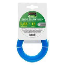 Леска для триммера 1,65мм, 15м (звезда)  STARTUL 