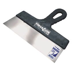 Шпатель нерж с пластмас ручкой 200мм  УПРАВДОМ Профи