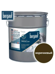 Грунт-эмаль по металлу и бетону коричневая 3 в 1 Bergauf ENAMEL 5,0л 