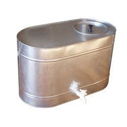 Бак для воды     75л  овальный, оцинк, с краном