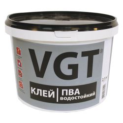 Клей ПВА водостойкий   2,5кг  ВГТ