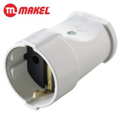Штепсельная розетка с/з  MAKEL