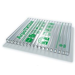 Поликарбонат   4мм прозрачный 2,1х 6м  КИНПЛАСТ АгроТитан (0,52кг/м2)