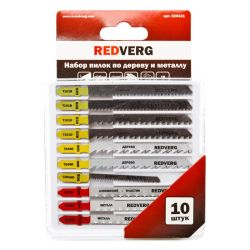 Набор полотен для эл/лобзика  универсальн.  REDVERG(10шт.)