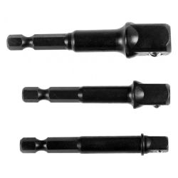 Набор адаптеров для торц. головок  3 предм. 1/4", 1/2", 3/8"  65мм  KRAFTOOL