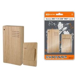 Звонок беспровод 32 мелодии,(2х1,5VAА) "ЭКО" сосна ЗББ-Н-11/4-32М  TDM