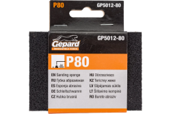 Губка абразивная прямоугольная, средняя жесткость  P80  GEPARD