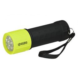 Фонарь ФАЗА P1-L09-3AAA (3хR03) 9свд, черн-зелен/пластик-резина