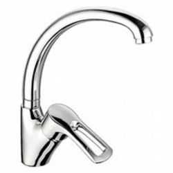 Смеситель для кухни 40 карт.  LEDEME  с бок. ручкой, литой излив