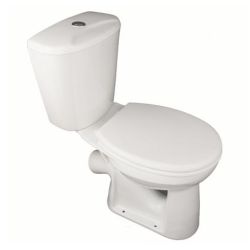 Унитаз белый КОМФОРТ компакт, эконом, б/п  ЛЗСФ