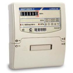 Счетчик электрич 3-фаз  однотариф 10-100А  ЭНЕРГОМЕРА 6803ВШ-Р32 (на щиток и DIN-рейку)