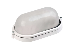 Светильник НБП   60Вт овал белый б/решетки  GENERAL  (НПП 1401)