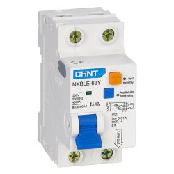 Автомат диф (NXBLE-63Y)  16А, 2п, 1-фазн  CHINT
