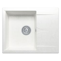 Мойка иск мрамор накладная 500 х 620 х 200мм белый хлопок GALS  POLYGRAN