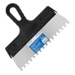 Шпатель нерж зубчатый 250мм, зуб   8х  8мм  РемоКолор Проф