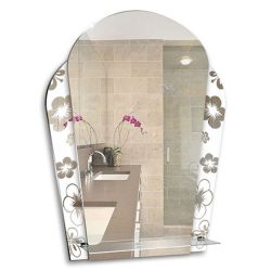 Зеркало  535 х 740мм 1 полочка НАРЦИСС  MIXLINE