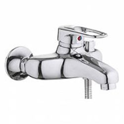 Смеситель ванн.-душ. 40 карт.  LEDEME  короткий излив