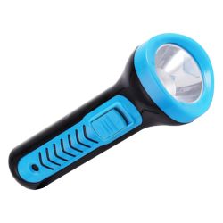 Фонарь 8108Т (2хR6) 1свд. черно-синий/пластик  КОСМОС