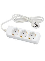 Удлинитель 3 местный  5 метров  10А, б/з  GENERAL