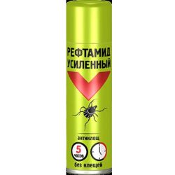 Аэрозоль  РЕФТАМИД  АНТИКЛЕЩ  УСИЛЕННЫЙ  150мл