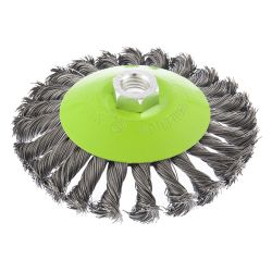 Щетка коническая крученая для УШМ 115мм (пров. 0,5мм)  СИБРТЕХ