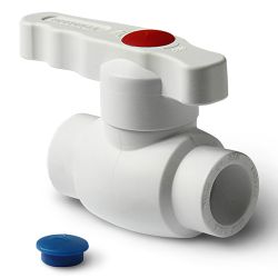 Кран шар 50 PPR белый  PRO AQUA