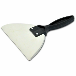 Шпатель резиновый белый с пластмас ручкой 135мм  888