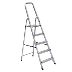 Стремянка 5 ступеней алюминиевая 1,03/ 1,75  АЛЮМЕТ