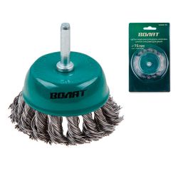 Щетка чашечная крученая для дрели   50мм  ВОЛАТ