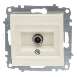 Розетка TV одиночная оконечная с экранированием  ABB COSMO  Бежевый