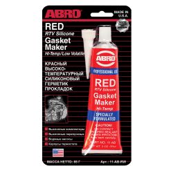 Герметик высокотемпературный красный 85 гр. 11AB-K  ABRO  