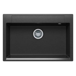 Мойка иск мрамор накладная 510 х 760 х 216мм черный ARGO  POLYGRAN