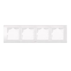 Рамка 4-ая  ABB COSMO  Белый