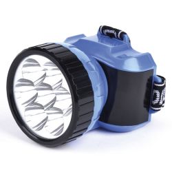 Фонарь налобный  акк SMARTBUY  SBF-24-B 7свд,2режима,синий/пластик