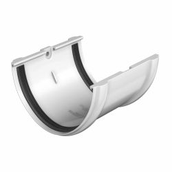 Соединитель желоба D120/80мм  Технониколь Оптима белый