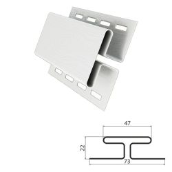 Профиль соединительный (H) для сайдинга  GRAND LINE белый 3,0м