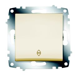 Переключатель 1-ый с/п  ABB COSMO  Бежевый